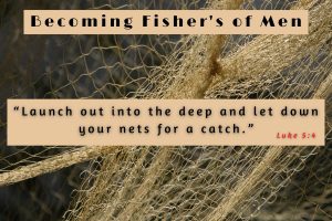fishing net with scripture luke 5:4