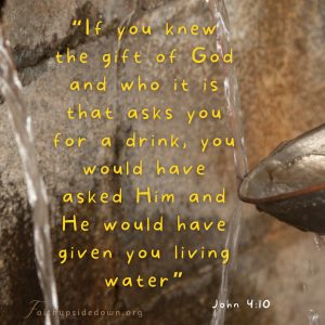 Fresh flowing water and the Scripture verse John 4:10