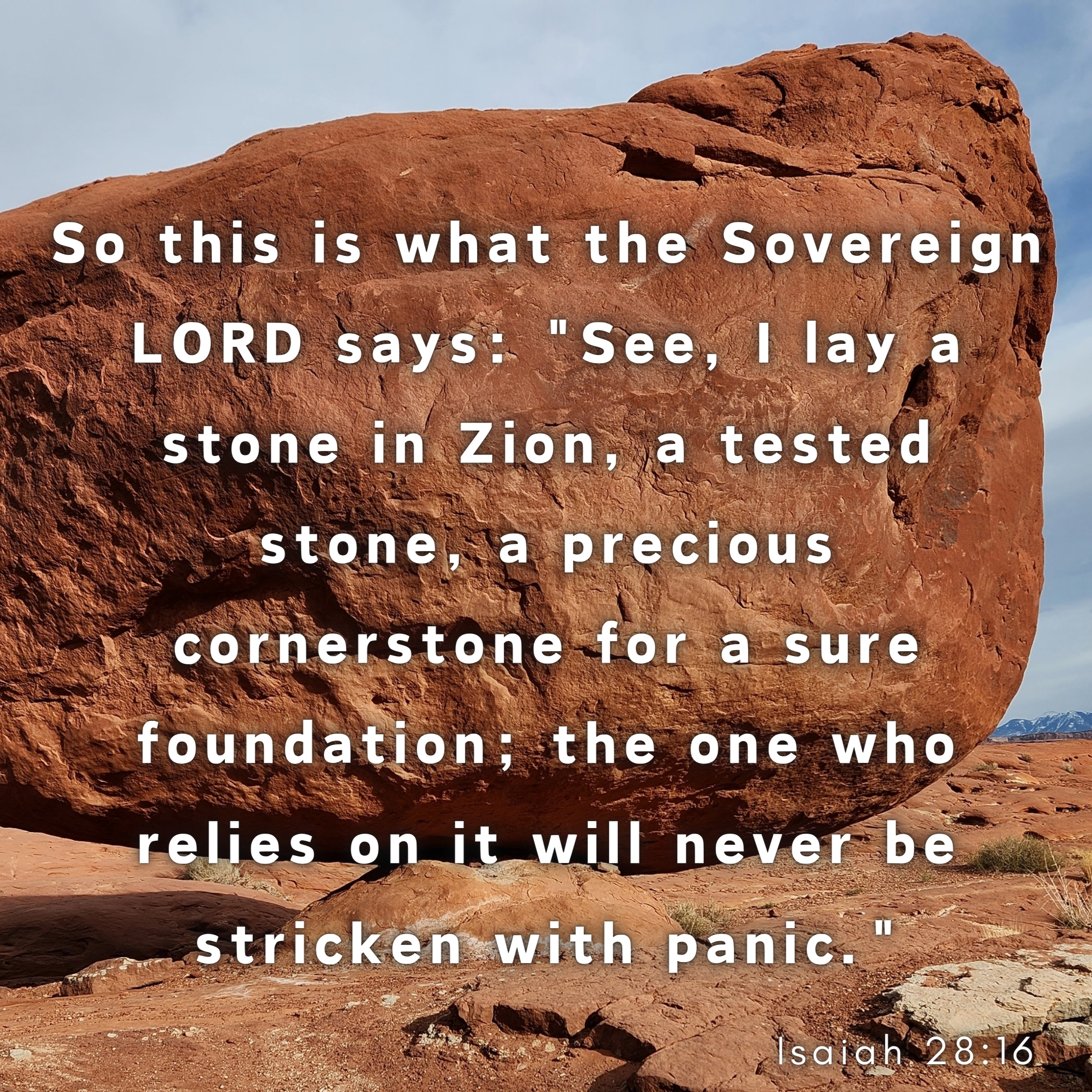 Resting on the Cornerstone: A Devotional on Isaiah 28:16